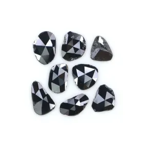 1.41 CT Natural Black Loose Slice Diamond - 4.70 MM Rose Cut Shape (L2597)