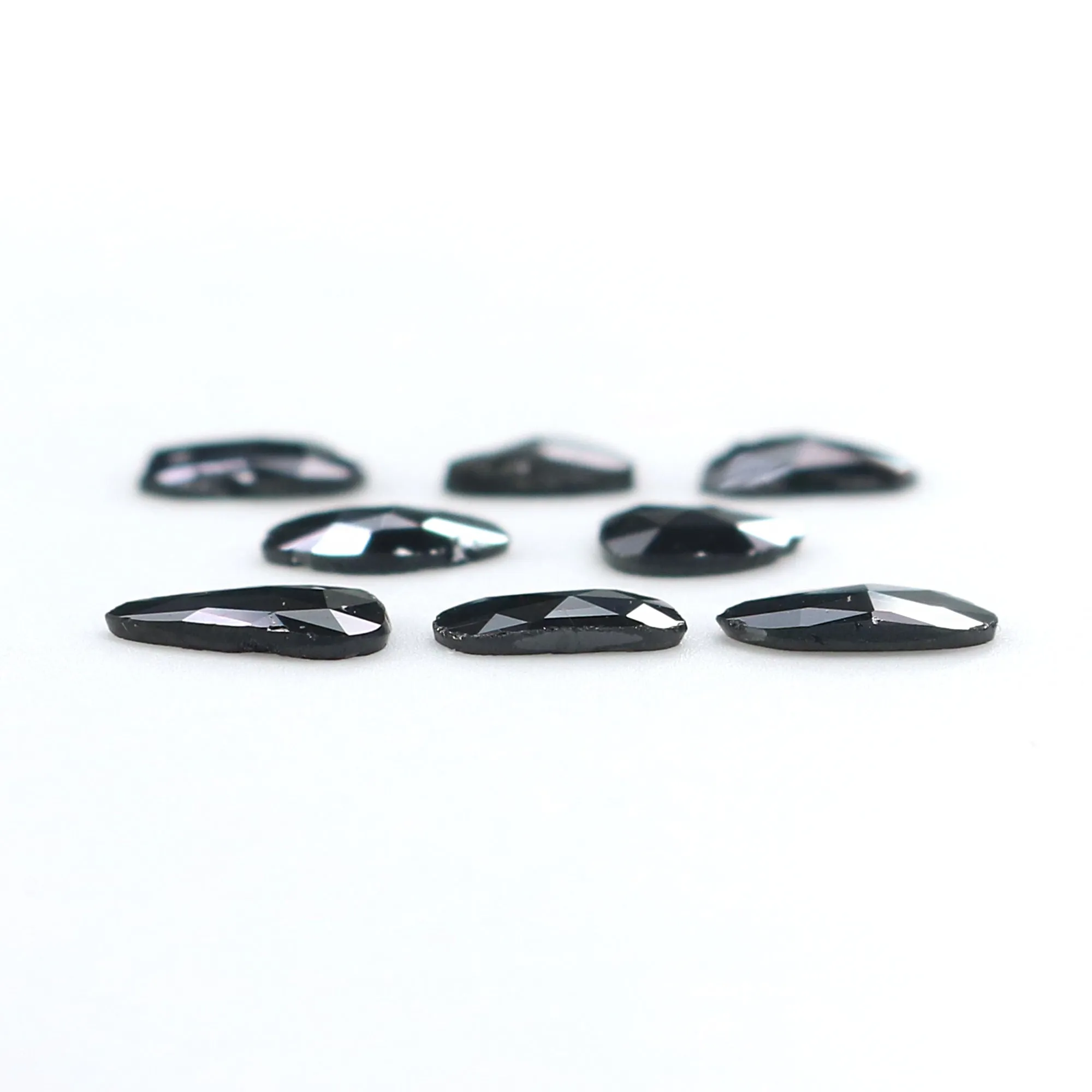 1.41 CT Natural Black Loose Slice Diamond - 4.70 MM Rose Cut Shape (L2597)