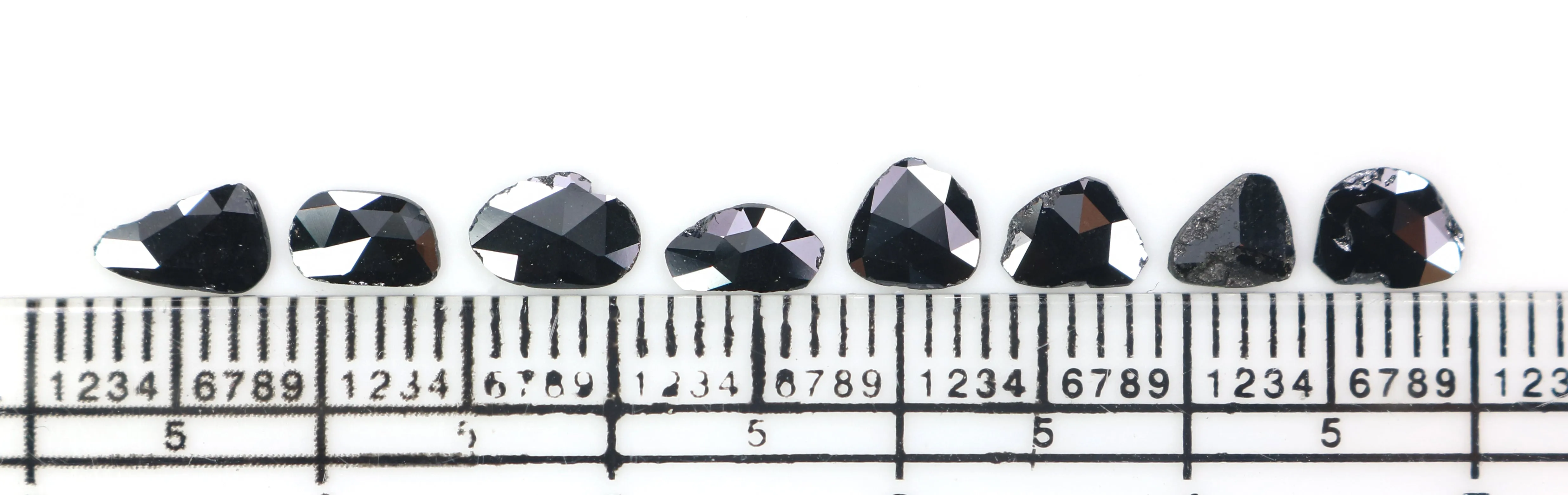 1.41 CT Natural Black Loose Slice Diamond - 4.70 MM Rose Cut Shape (L2597)