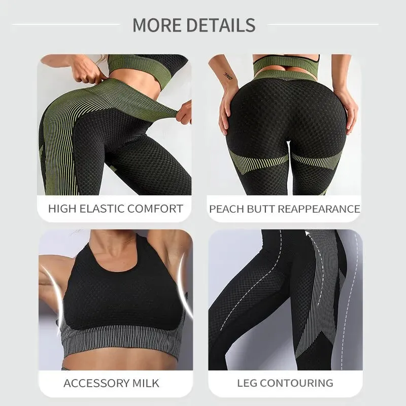 2/3 Piece Seamless Women's Yoga Set - Workout Sportswear & Gym Clothing