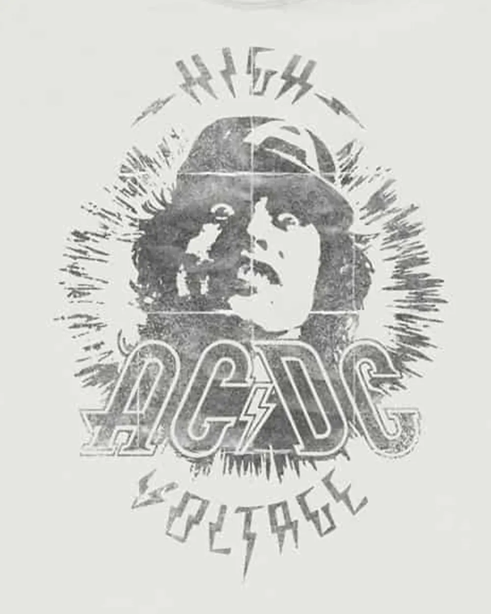 AC/DC T-shirt - Angus Young High Voltage Vintage Tee