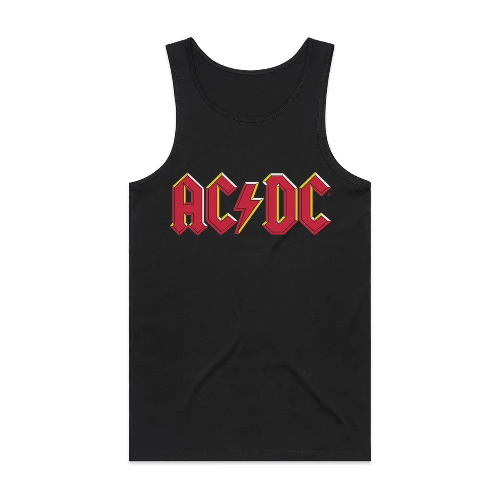 AC/DC Tank Top - Classic Logo - Black - Order Online