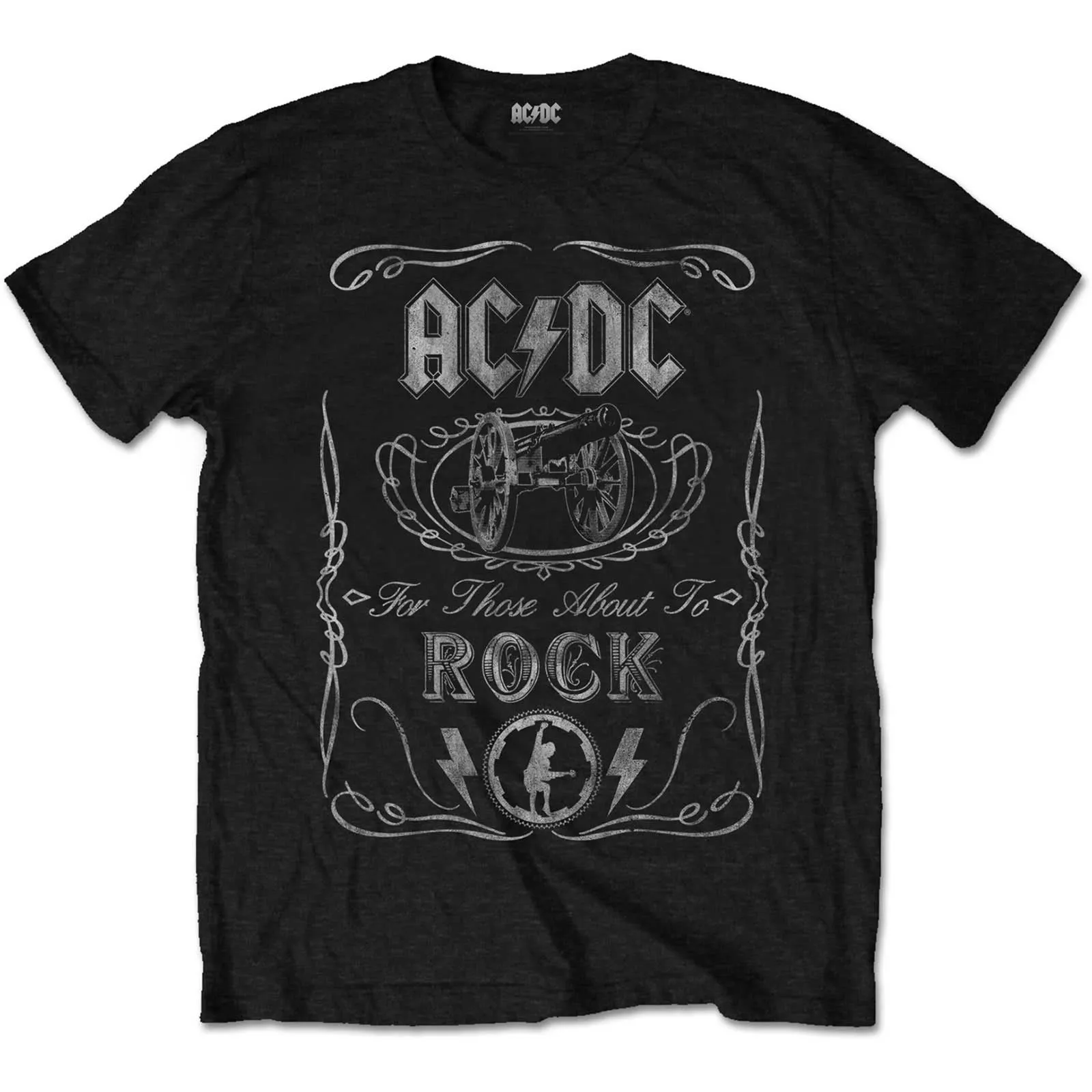 AC/DC Vintage Cannon T - Vintage Rock Band T-shirt | High-Quality Merch