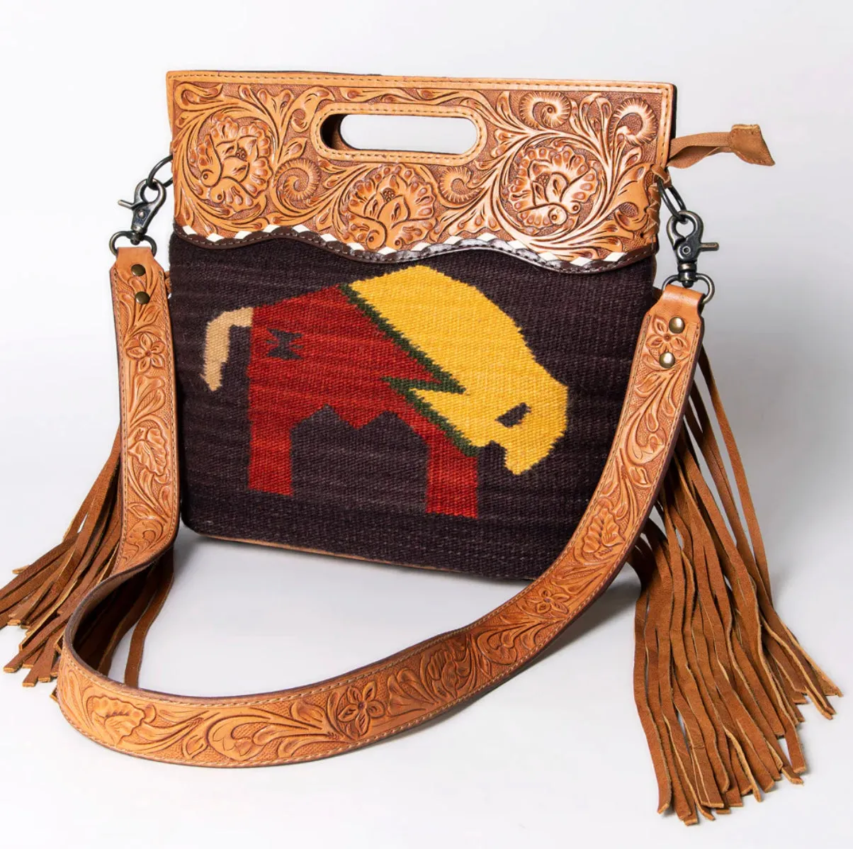 American Buffalo Saddle Purse