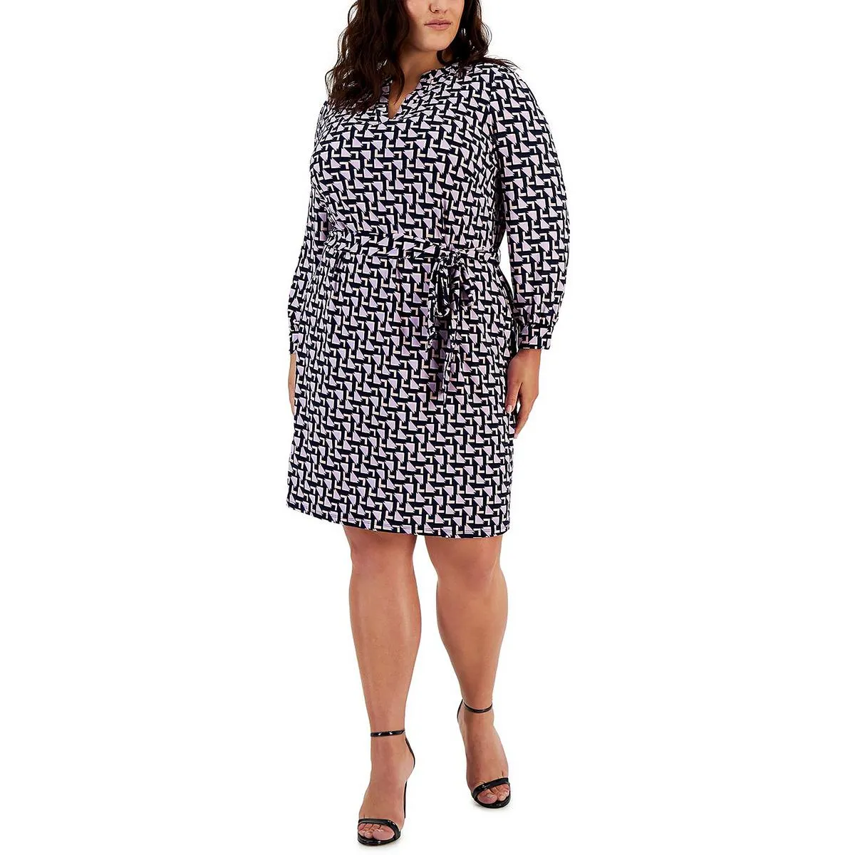 Anne Klein Plus Size Party Short Shirtdress.