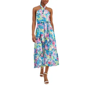 Anne Klein Women's Floral Midi Dress - Chiffon Fabric