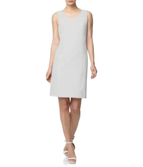 Anne Klein Womens Ridge Crest Textured Sheath Dress