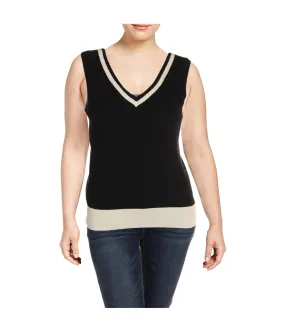 Anne Klein Womens Scallop Sweater Vest