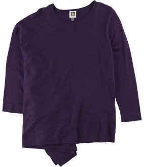 Anne Klein Womens Studded Pullover Sweater