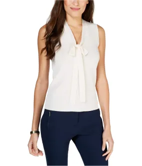 Anne Klein Womens Tie-Front Sleeveless Blouse Top, TW3