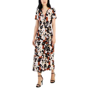 Anne Klein wrap dress tea length women