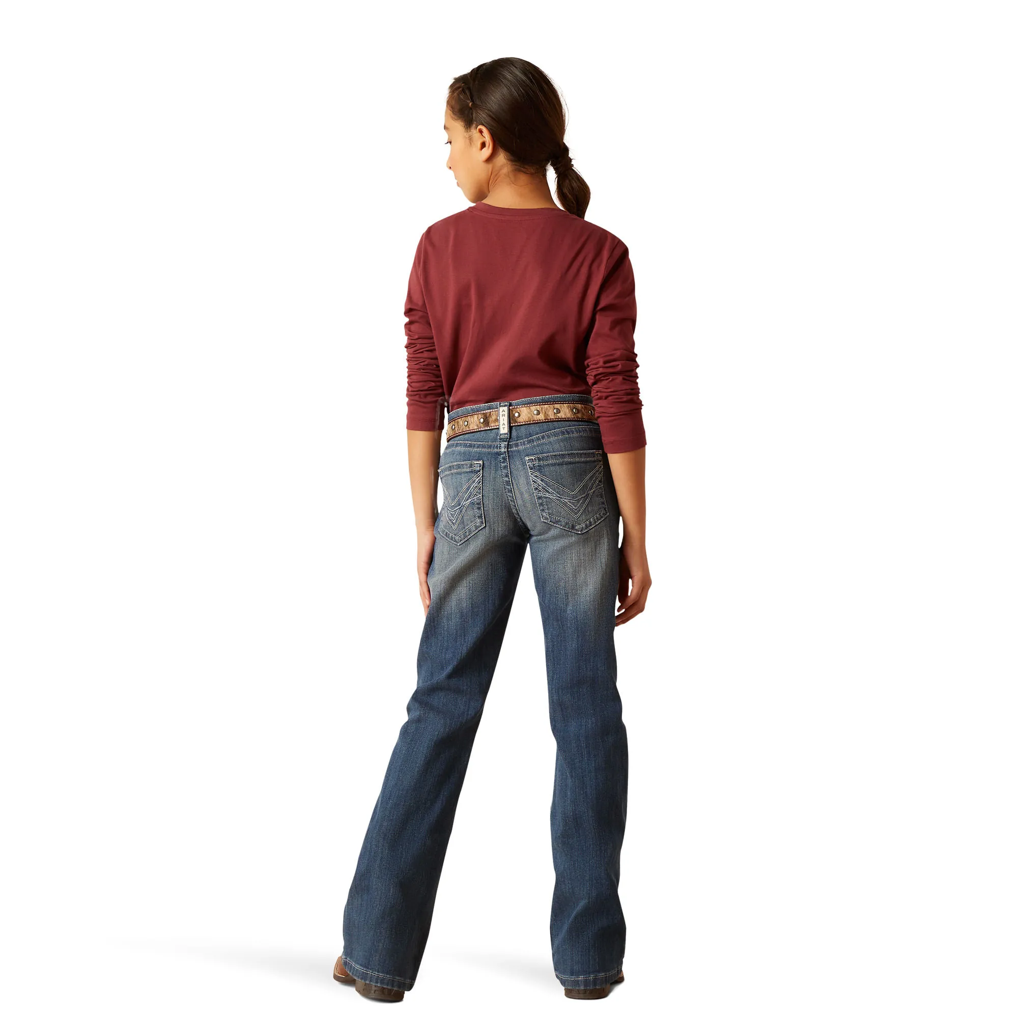 Ariat Girls R.E.A.L. Clover Boot Cut Jeans