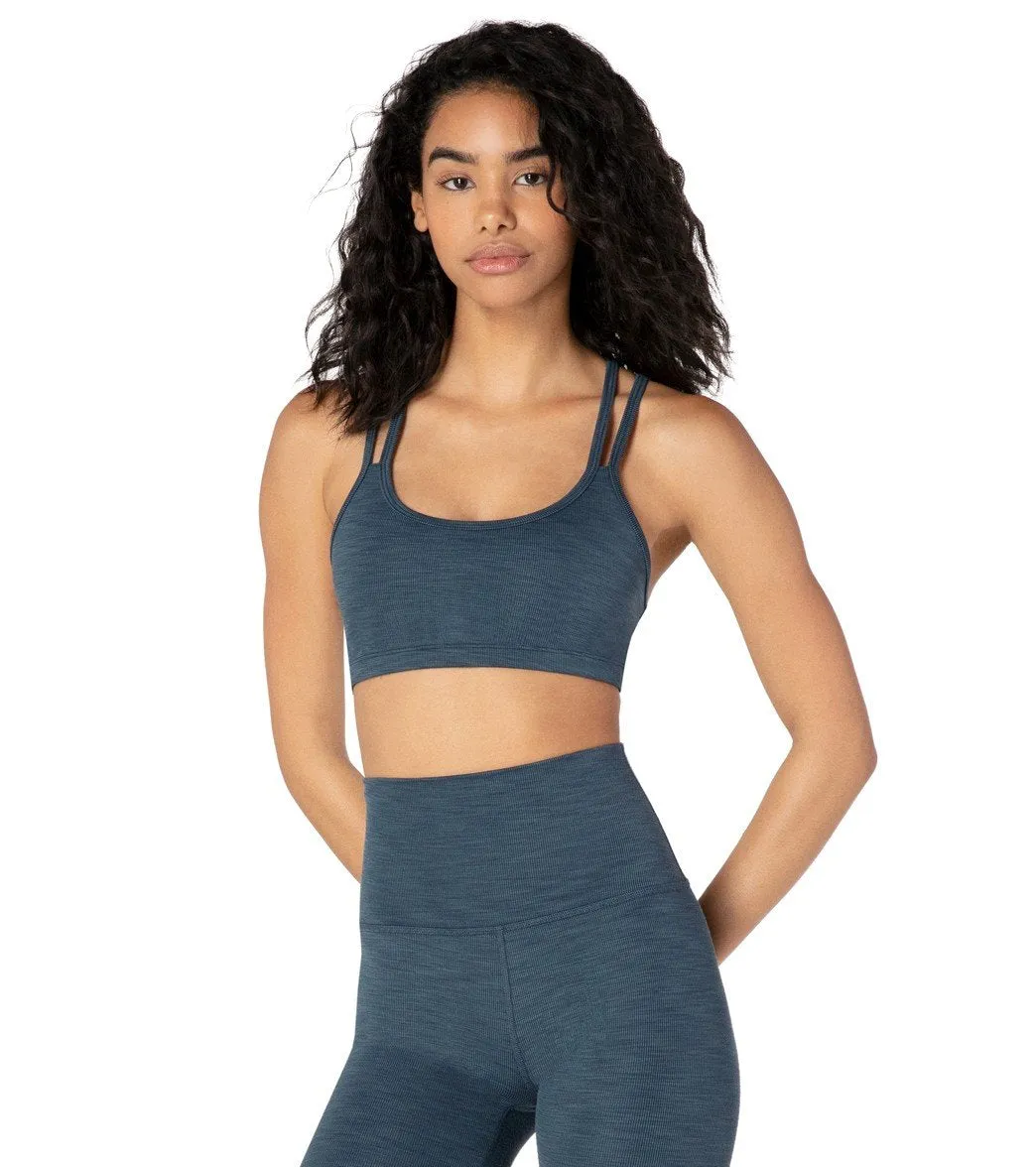 Beyond Yoga Heather Rib Yoga Sports Bra - Buy Now