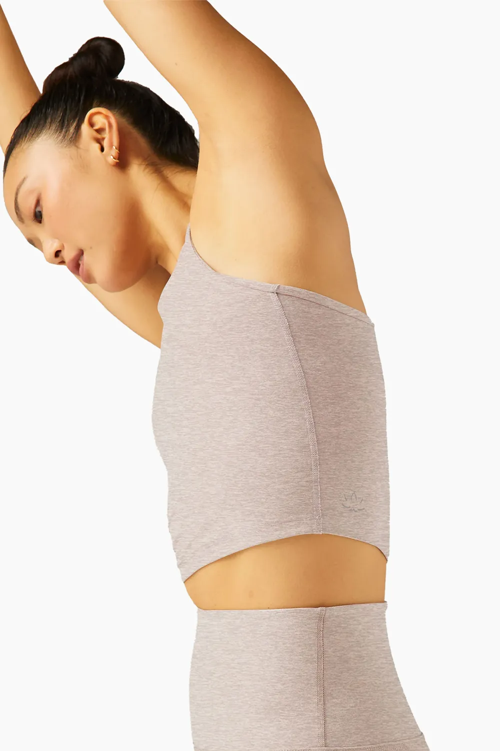 Beyond Yoga Spacedye Focus Crop Tank Chai