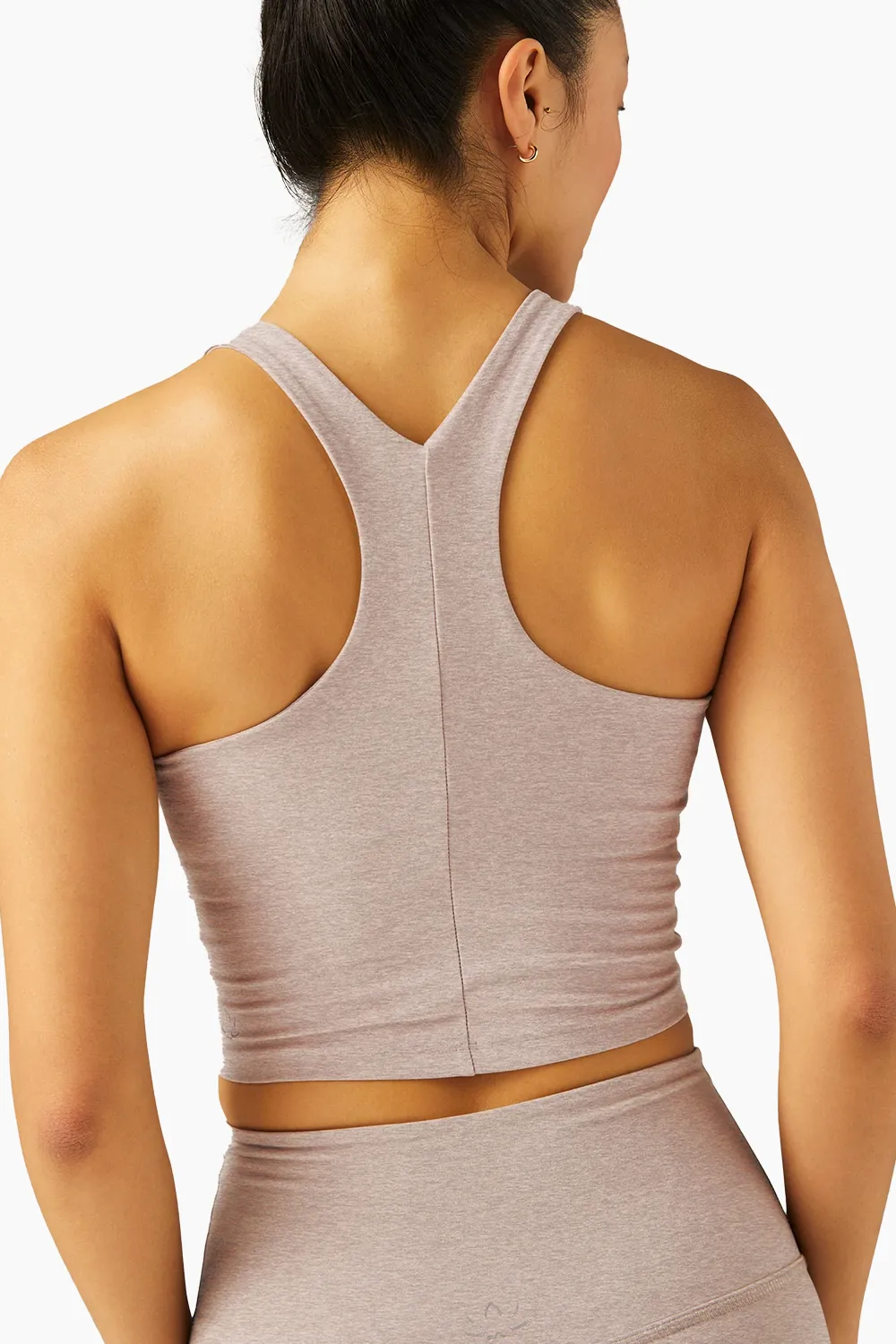 Beyond Yoga Spacedye Focus Crop Tank Chai