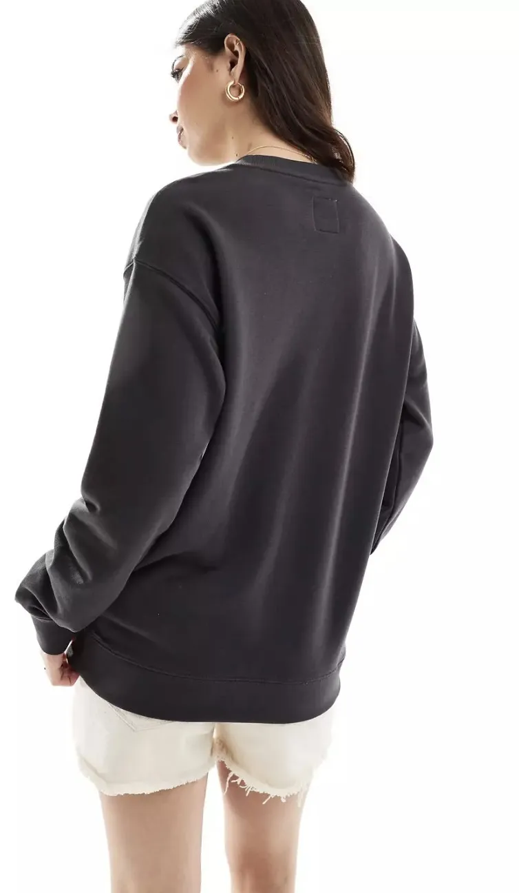 Billabong Crew Neck Sweat Long Sleeves Plain Cotton