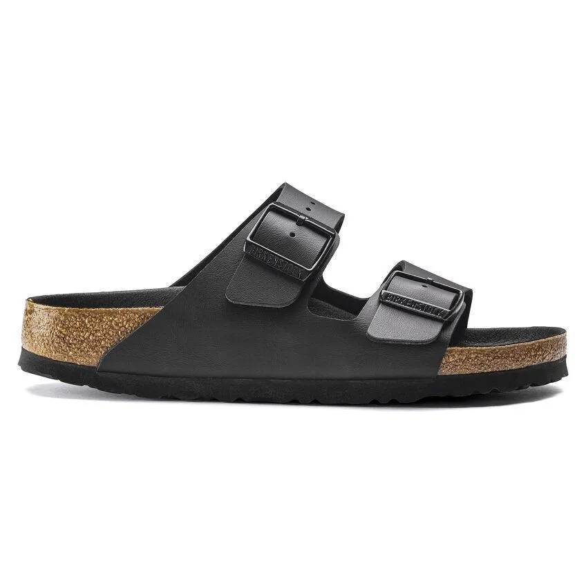 Birkenstock Arizona Black Birko-Flor/Black Footbed Women's