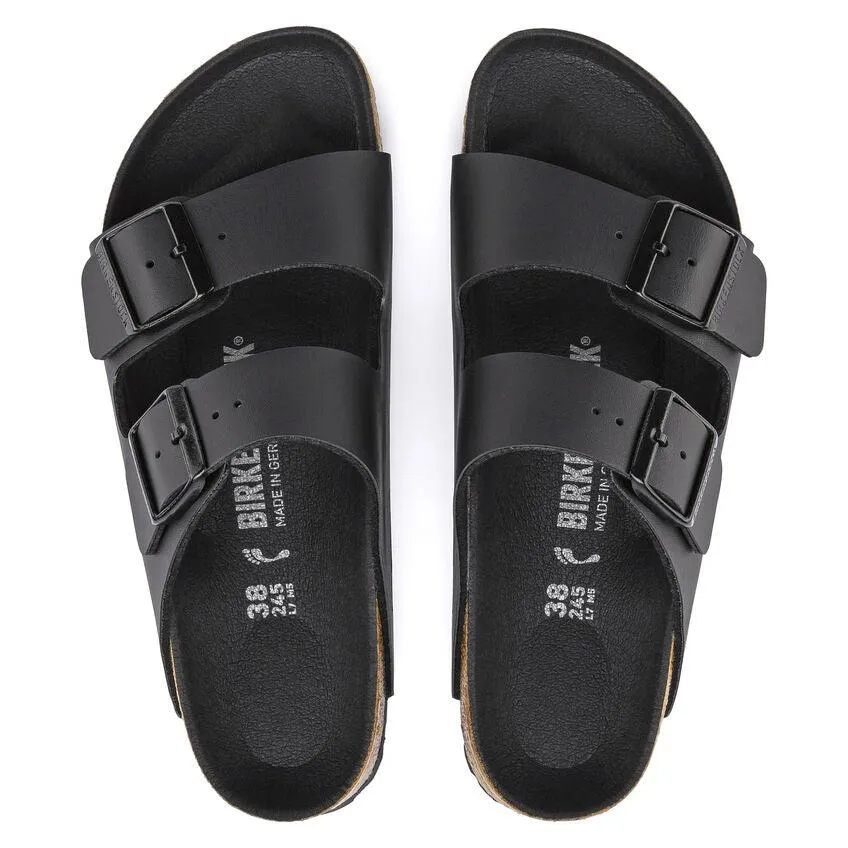 Birkenstock Arizona Black Birko-Flor/Black Footbed Women's