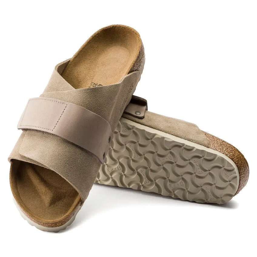 Birkenstock Kyoto - Taupe Suede sandals