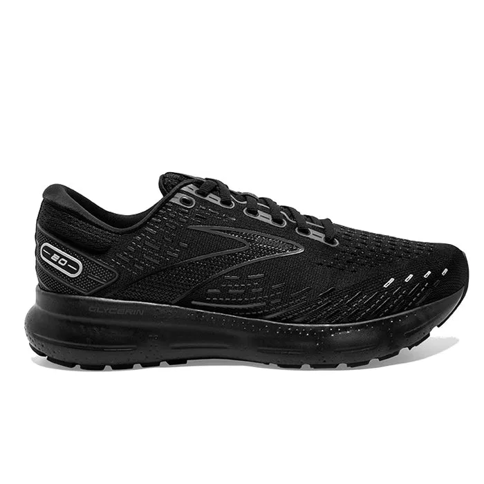 Black Brooks Glycerin 20 Men's Running Shoes