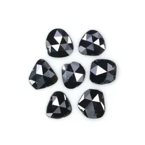 Black Diamond - 1.55 CT Natural Loose Slice - 5.10 MM Rose Cut, Shape L2596