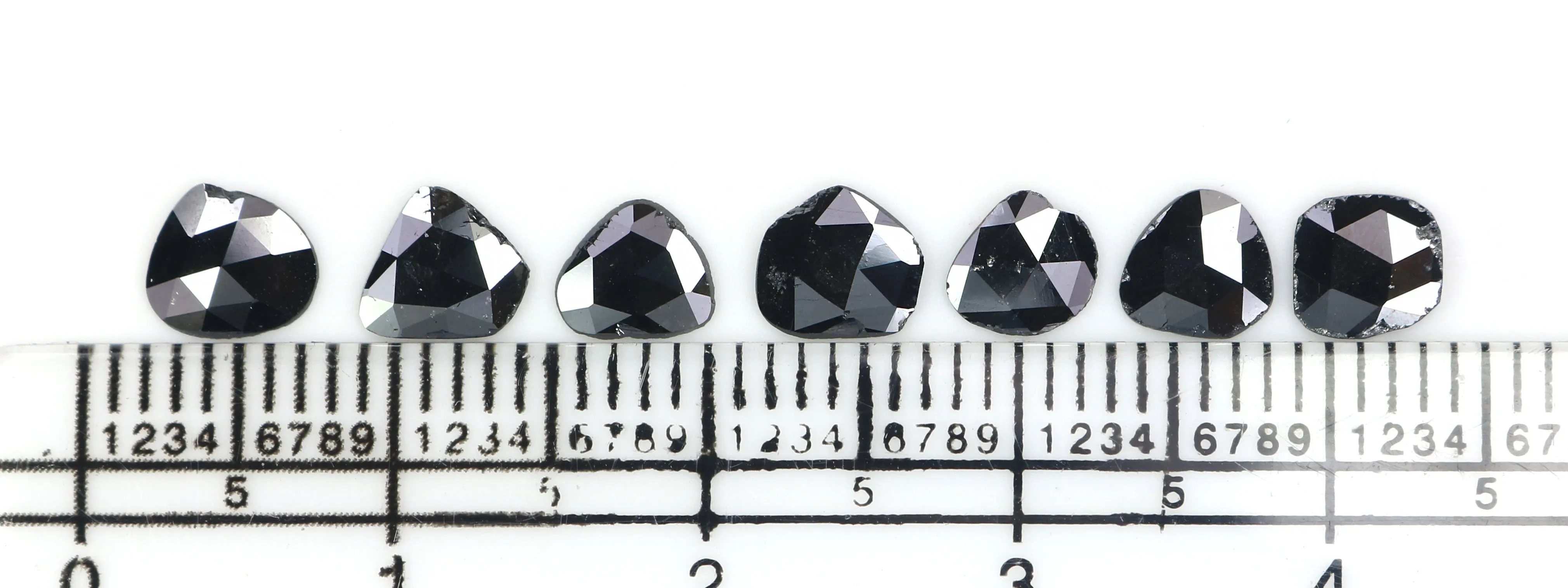 Black Diamond - 1.55 CT Natural Loose Slice - 5.10 MM Rose Cut, Shape L2596