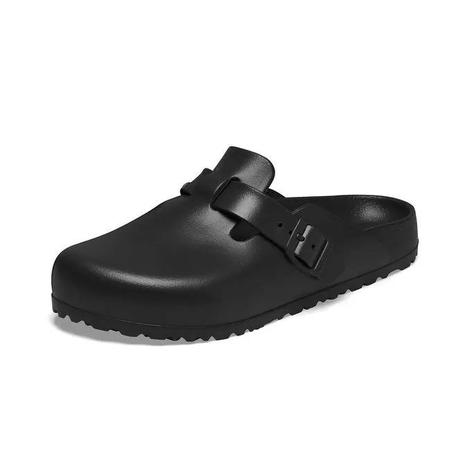 Black Rubber EVA Women's Boston Sandals