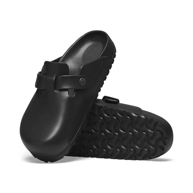 Black Rubber EVA Women's Boston Sandals