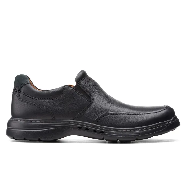 Black Un Brawley Step Men's Shoes by Clarks