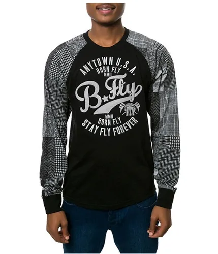 Born Fly Mens The Casablanca Raglan Embellished T-Shirt