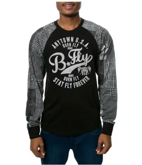 Born Fly Mens The Casablanca Raglan Embellished T-Shirt