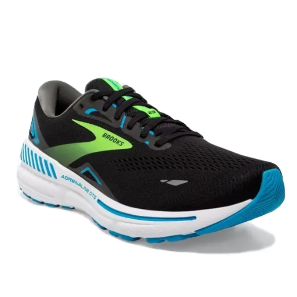 Brooks Adrenaline GTS 23 Wide Black Hawaiian Ocean Green Men's Shoes