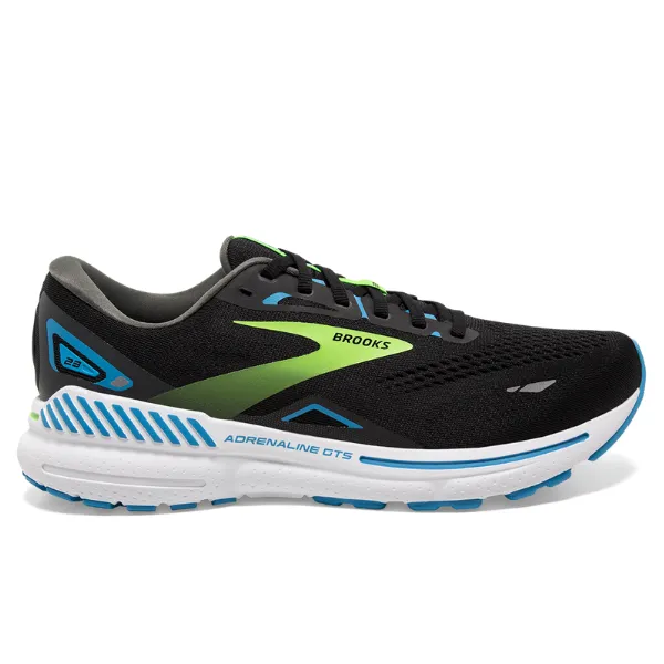 Brooks Adrenaline GTS 23 Wide Black Hawaiian Ocean Green Men's Shoes