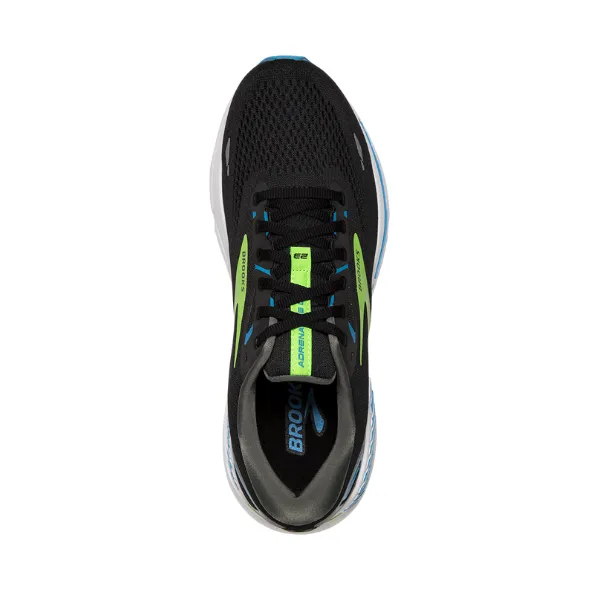 Brooks Adrenaline GTS 23 Wide Black Hawaiian Ocean Green Men's Shoes