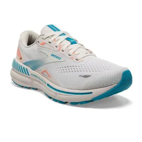 Brooks Adrenaline GTS 23 Women's Running Shoes in White/Blue.