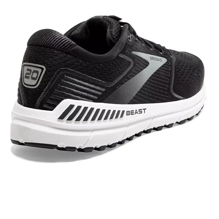 Brooks Beast 20 Men's Running Shoe Black Ebony Grey