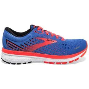 Brooks Ghost 13 Women's Running Shoes, Blue/Coral/White, Size 9.5 B Medium