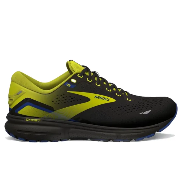 Brooks Ghost 15 Black Nightlife Blue