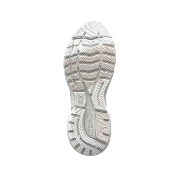 Brooks Ghost 15 Women's Running Shoe - White/Crystal Grey/Glass