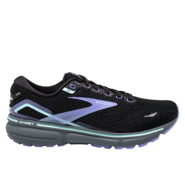 Brooks Ghost 15 Women's Running Shoes - Black/Jacaranda/Salt