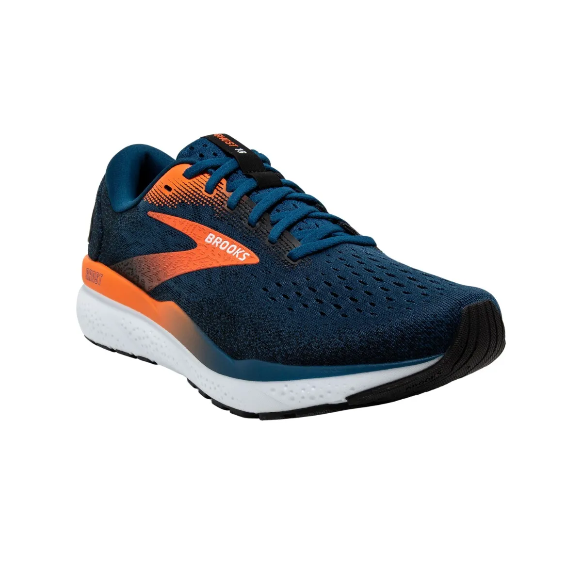 Brooks Ghost AW24 Navy Blue Orange Shoes