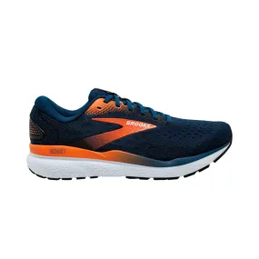 Brooks Ghost AW24 Navy Blue Orange Shoes