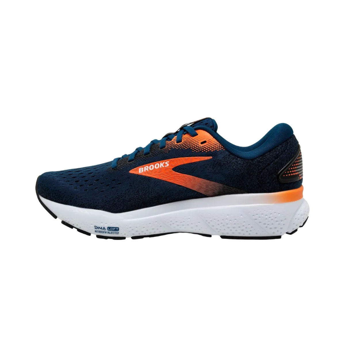 Brooks Ghost AW24 Navy Blue Orange Shoes