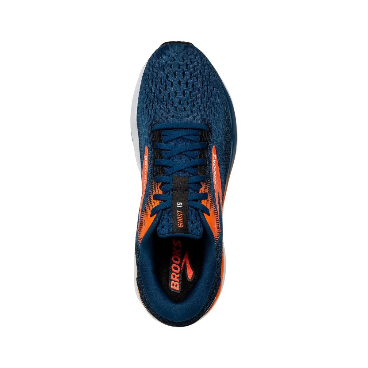 Brooks Ghost AW24 Navy Blue Orange Shoes