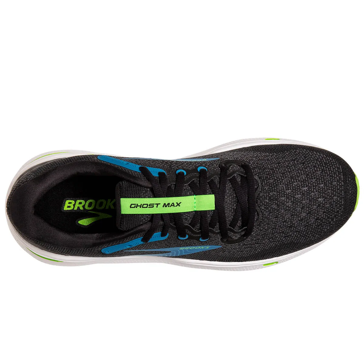 Brooks Ghost Max Men's | Black/Atomic Blue/Jasmine Running Shoe