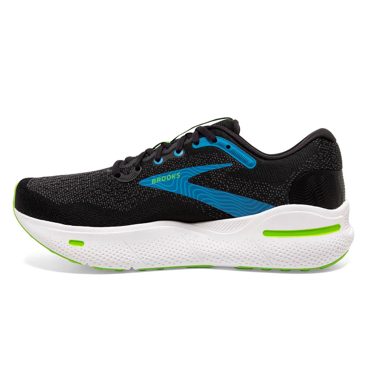 Brooks Ghost Max Men's | Black/Atomic Blue/Jasmine Running Shoe