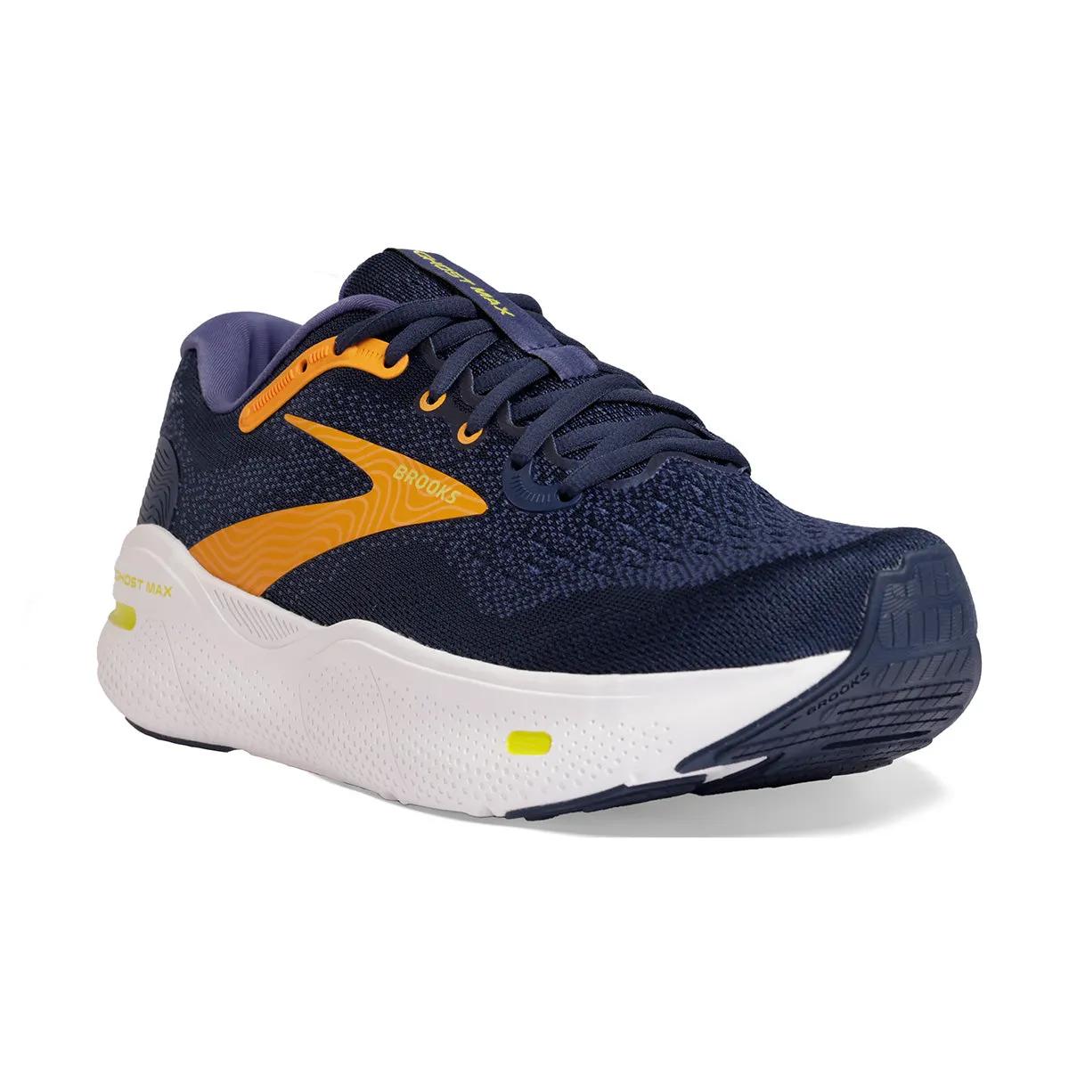 Brooks Ghost Max Men's Shoes - Crown Blue/Black Iris/Marigold