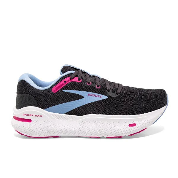 Brooks Ghost Max Wide Ebony Open Air Lilac Rose