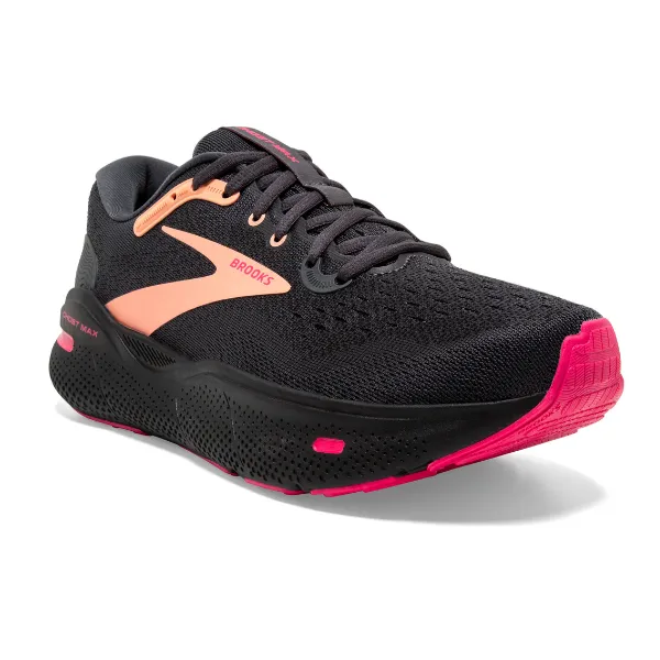 Brooks Ghost Max Women's Running Shoe Black/Papaya/Raspberry