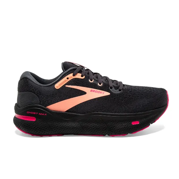 Brooks Ghost Max Women's Running Shoe Black/Papaya/Raspberry